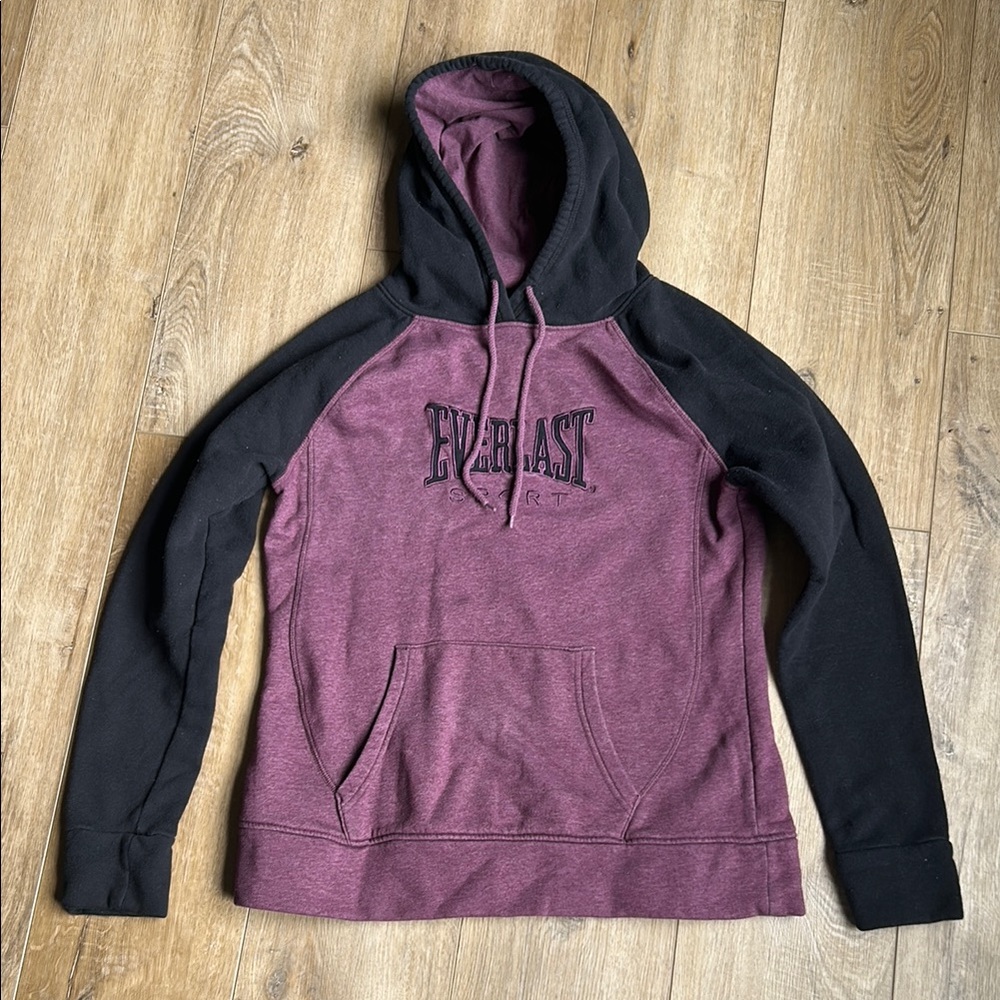 Everlast Sport Purple and Black Hoodie L